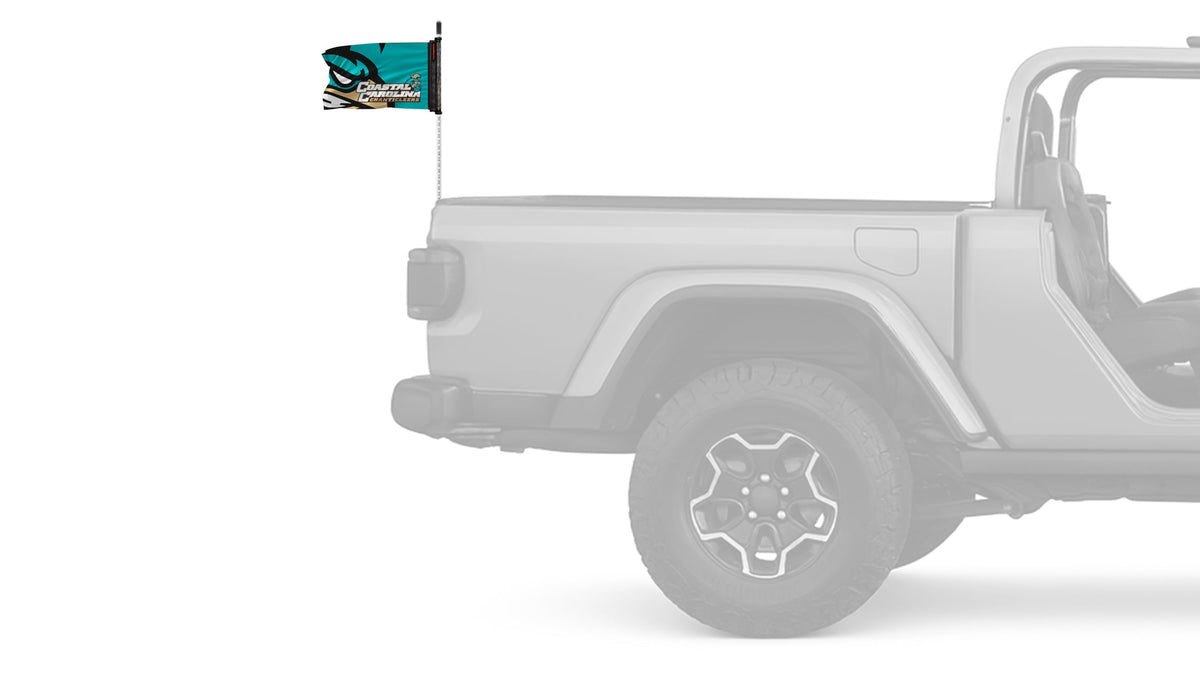 Coastal Carolina 11"x17" Forever Wave Flag for Jeep Wrangler CJ-7 and CJ-8 1976-1986
