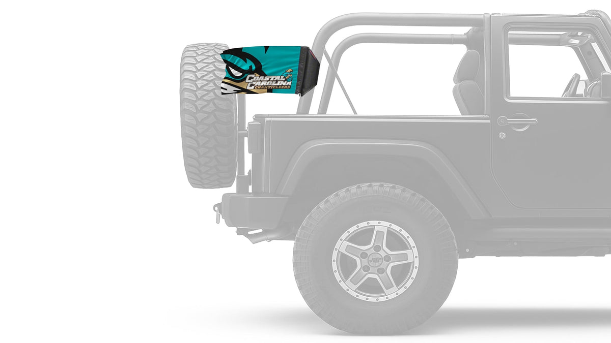 Coastal Carolina 11"x17" Forever Wave Flag for Jeep Wrangler JL 2-Door 2018-Present