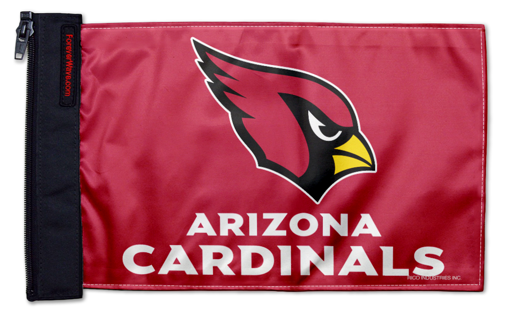 Arizona Cardinals 11"x17" Forever Wave Flag for Jeep Wrangler YJ 1986-1995