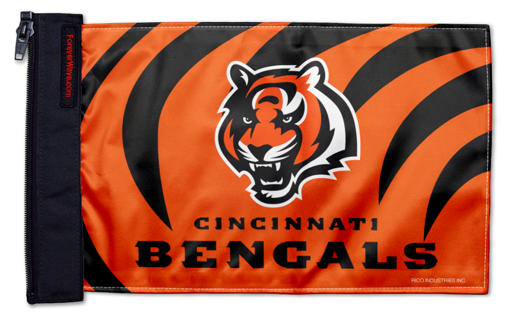 Cincinnati Bengals 11"x17" Forever Wave Flag for Boats