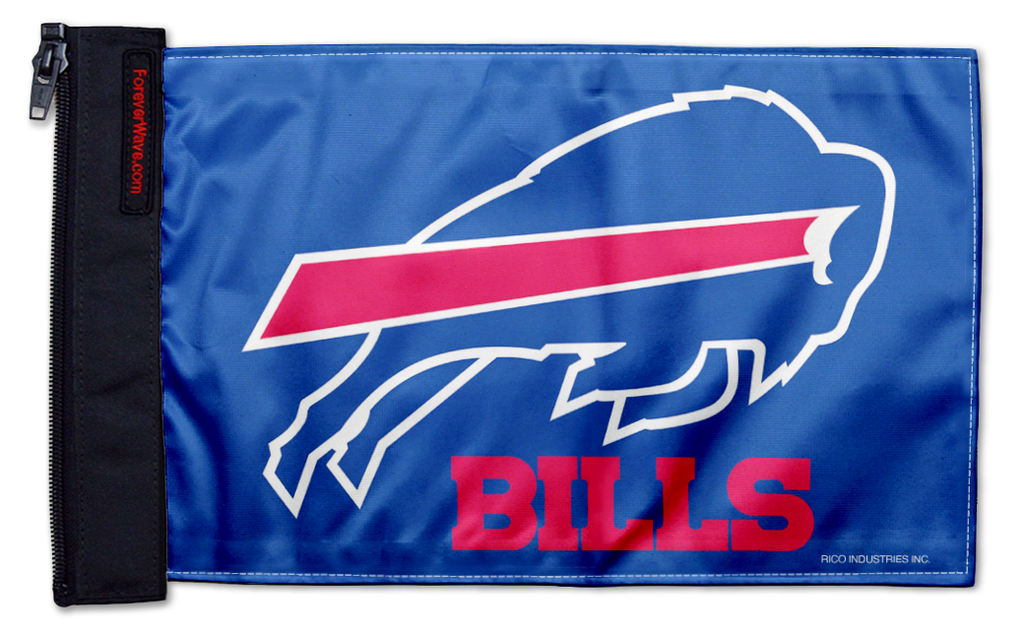 Buffalo Bills 11"x17" Forever Wave Flag for Jeep Wrangler YJ 1986-1995