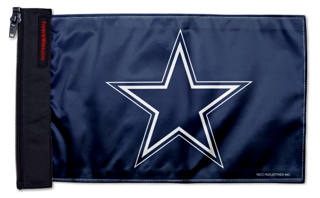 Dallas Cowboys Blue 11"x17" Forever Wave Flag for Bronco