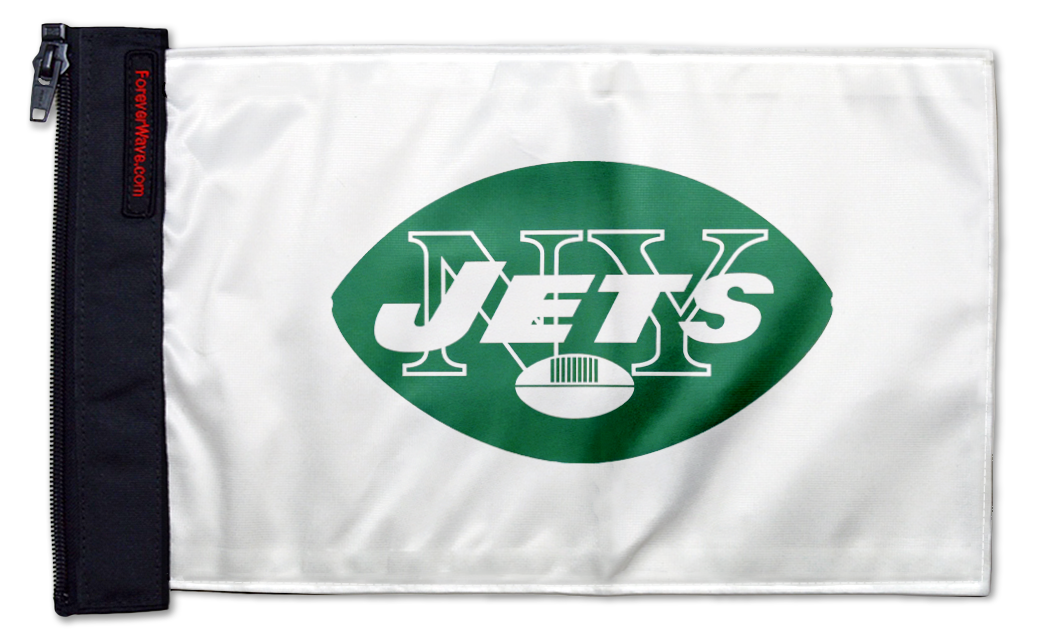 New York Jets 11"x17" Forever Wave Flag for Boats