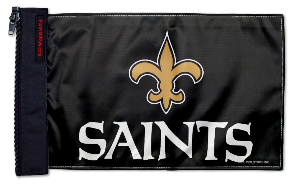 New Orleans Saints 11"x17" Forever Wave Flag for Jeep Wrangler LJ 2003-2006