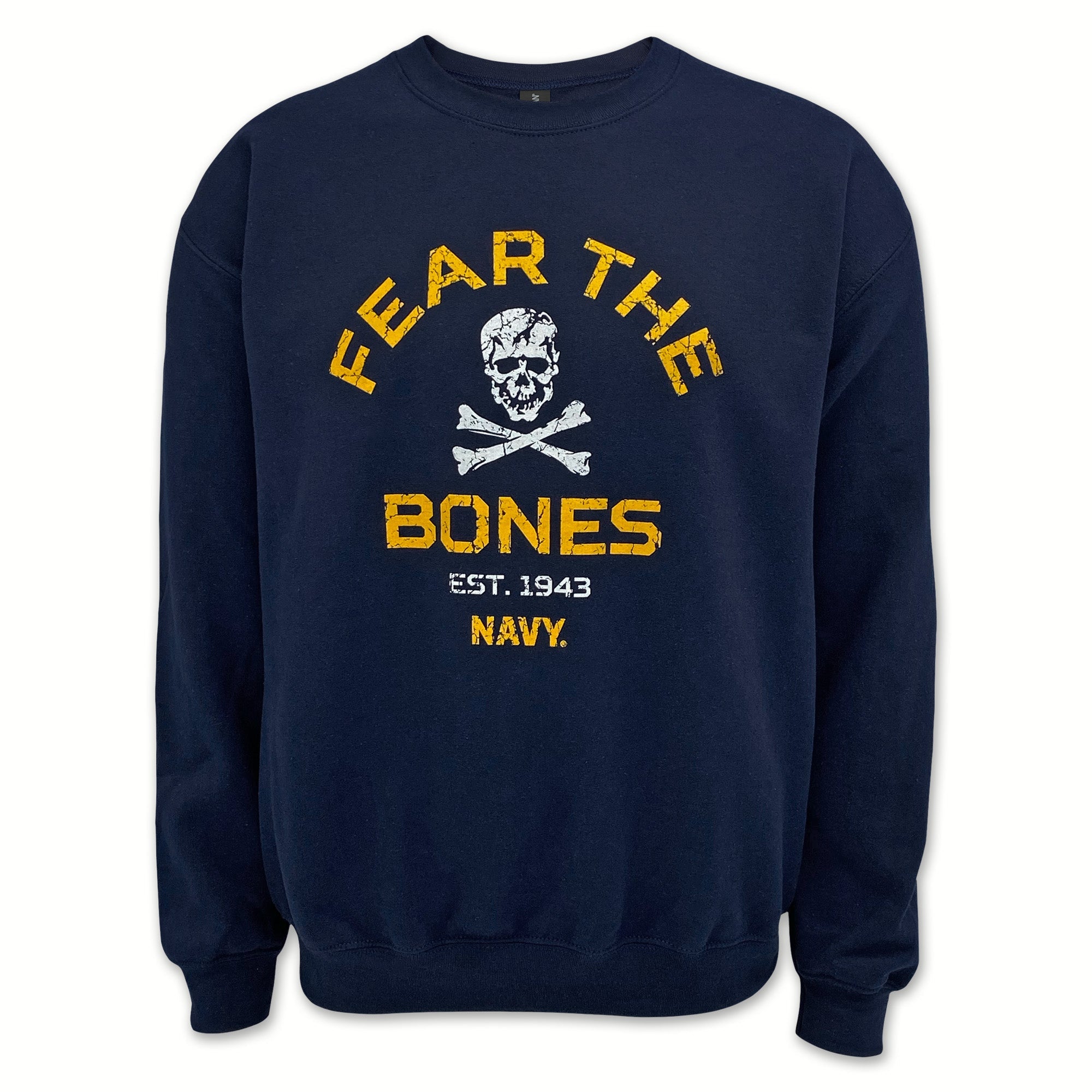 Navy Fear The Bones Crewneck (Navy)
