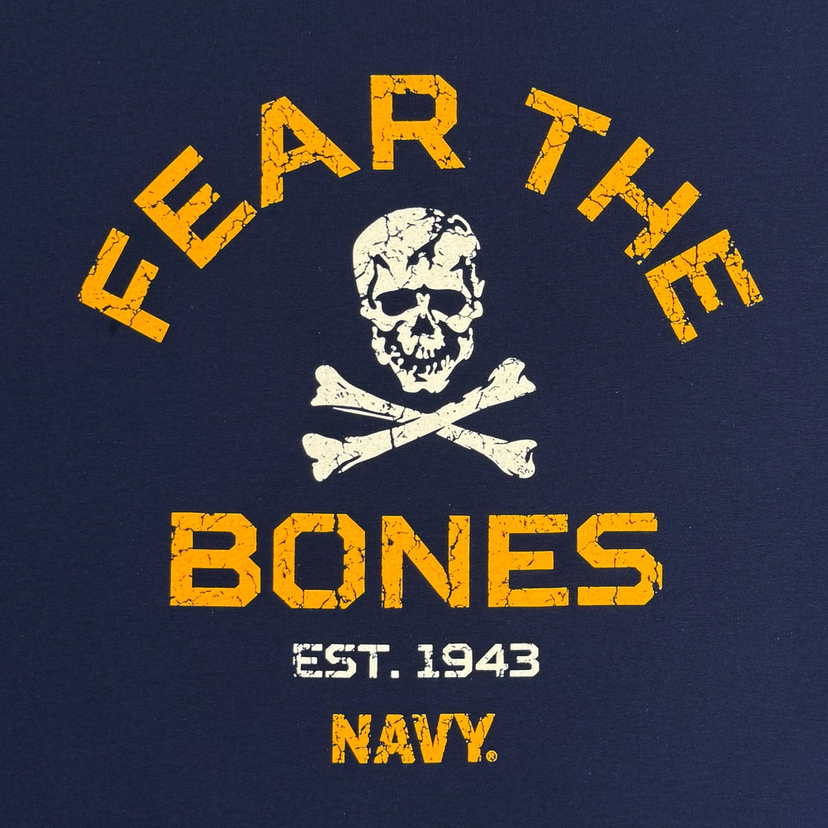Navy Fear The Bones T-Shirt (Navy)