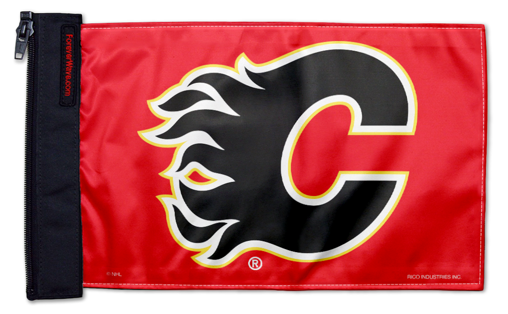 Calgary Flames 11"x17" Forever Wave Flag for Bronco