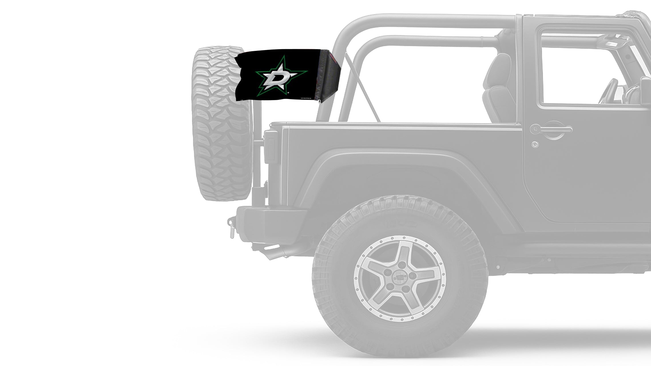 Dallas Stars 11"x17" Forever Wave Flag for Jeep Wrangler TJ 1996-2006