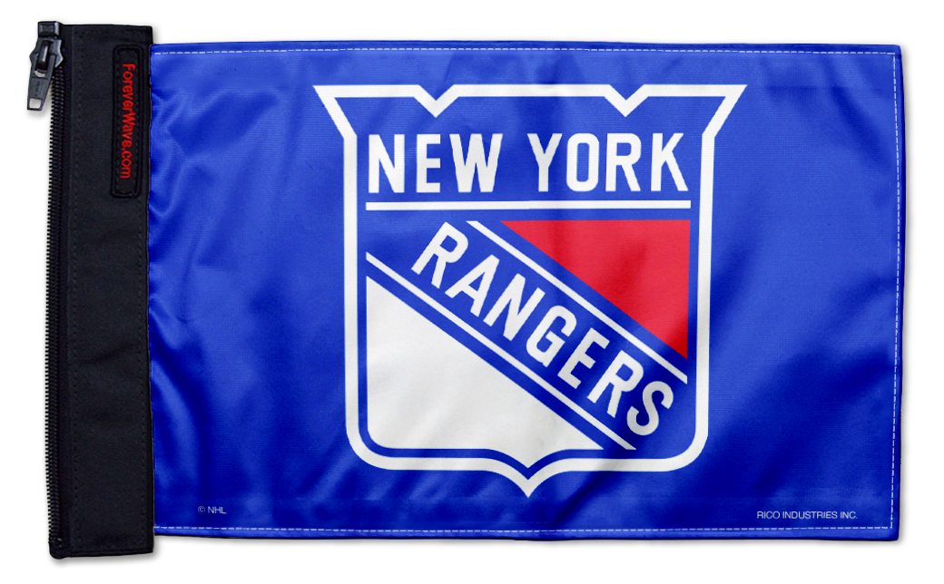 New York Rangers 11"x17" Forever Wave Flag for Jeep Wrangler LJ 2003-2006