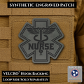 Nurse - Star of Life Morale Patch, 3x3" | Made in USA | VELCRO® Brand Hook Backing
