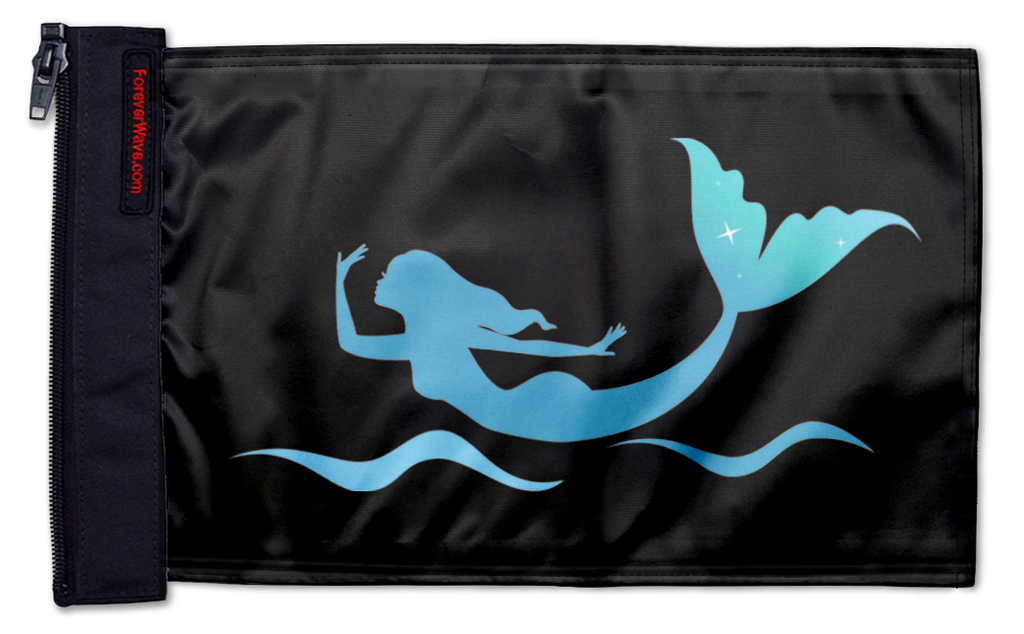 Mermaid 12"x18" Forever Wave Flag for Jeep Wrangler LJ 2003-2006