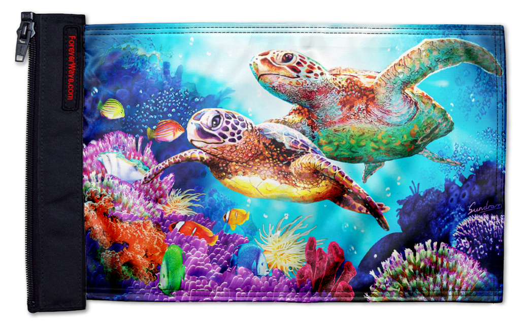 Sea Turtles 12"x18" Forever Wave Flag