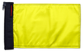 Solid Yellow "Q" 12"x18" Forever Wave Flag for Golf Carts