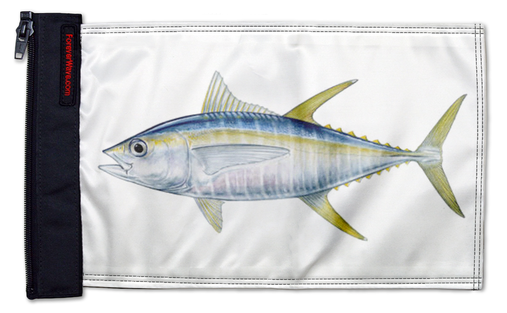 Tuna 12"x18" Forever Wave Flag