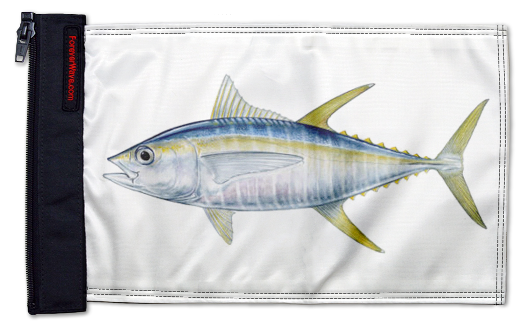 Tuna 12"x18" Forever Wave Flag