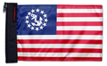 US Nautical Yacht Ensign 12"x18" Forever Wave Flag