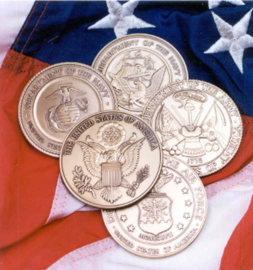 Navy Service Medallion, Brass Navy Medallion