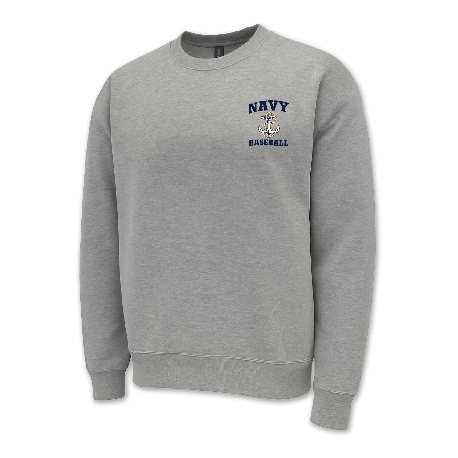 Navy Anchor Baseball Crewneck