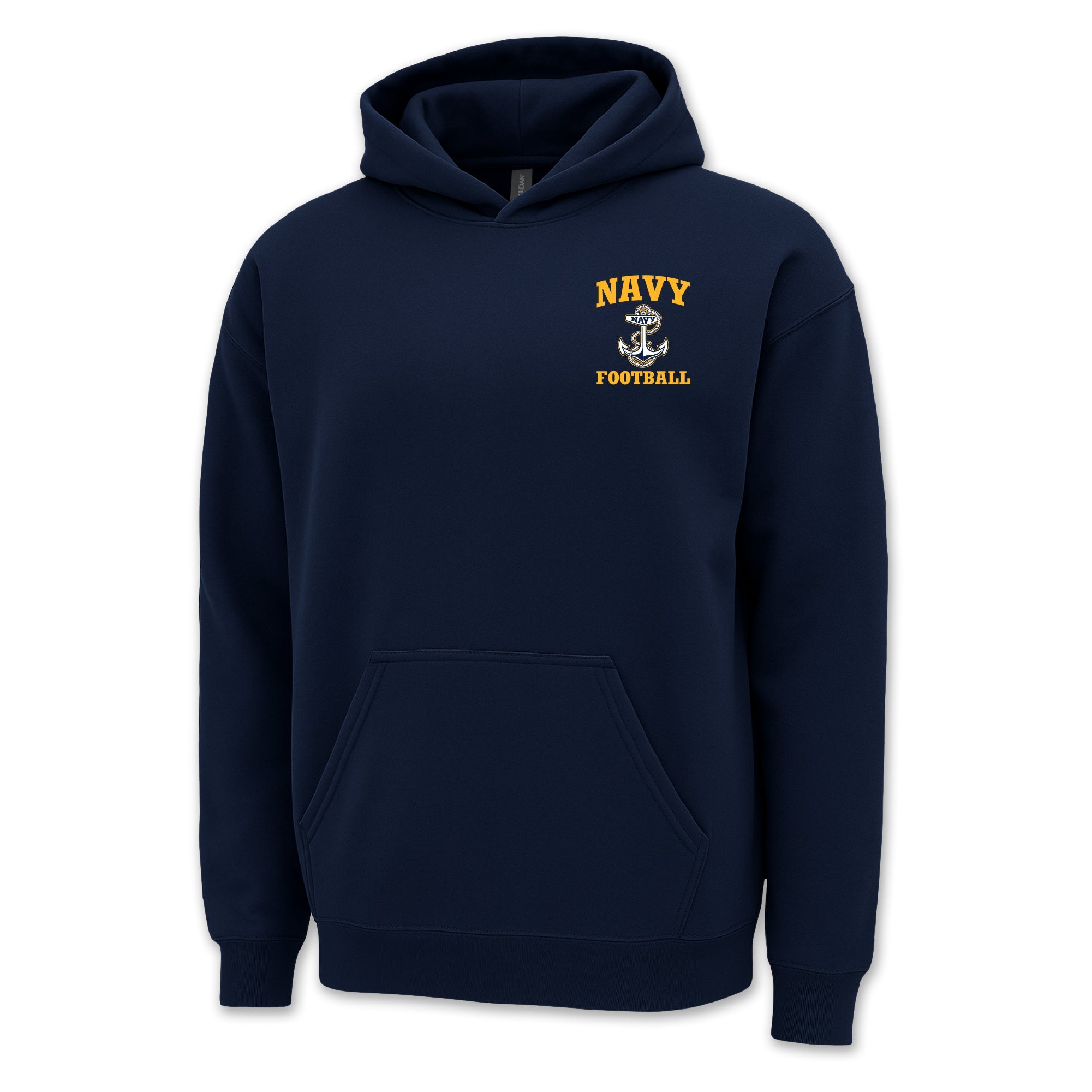 Navy Anchor Football Hood