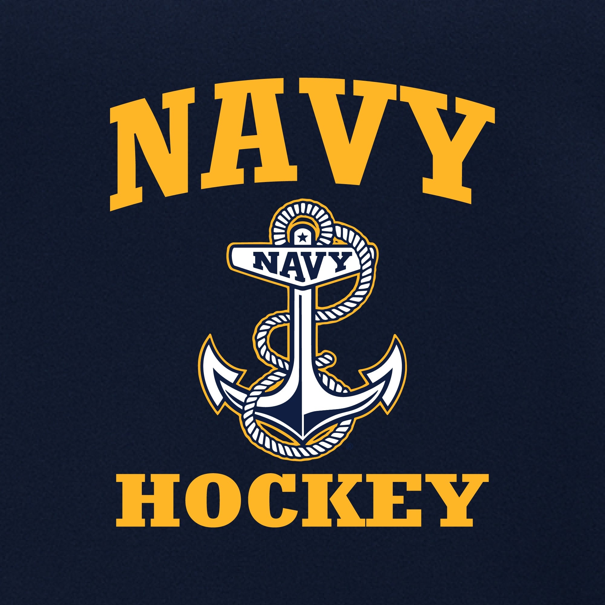 Navy Anchor Hockey Hood