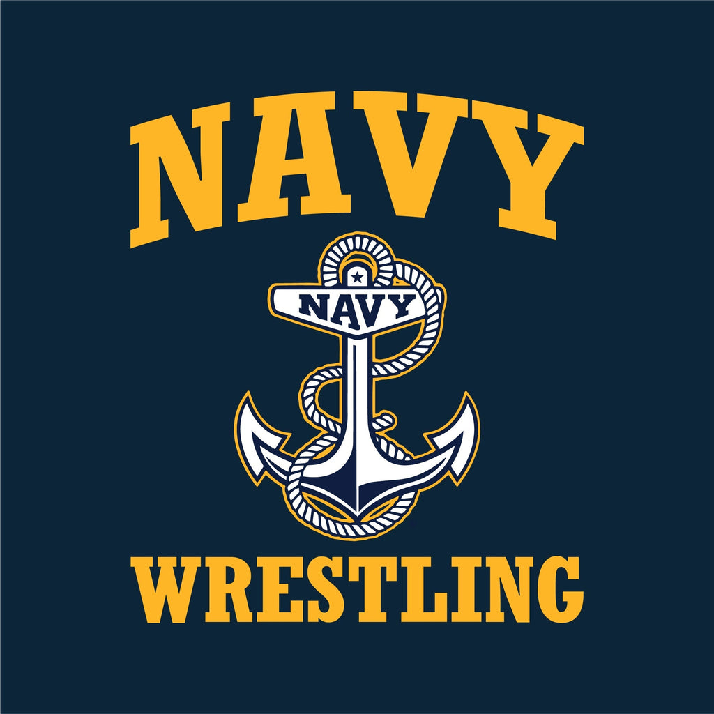 Navy Anchor Wrestling Ladies T-Shirt