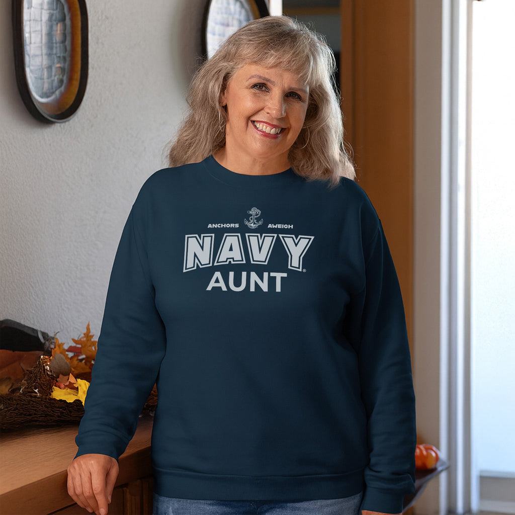 Navy Aunt Crewneck (Navy)