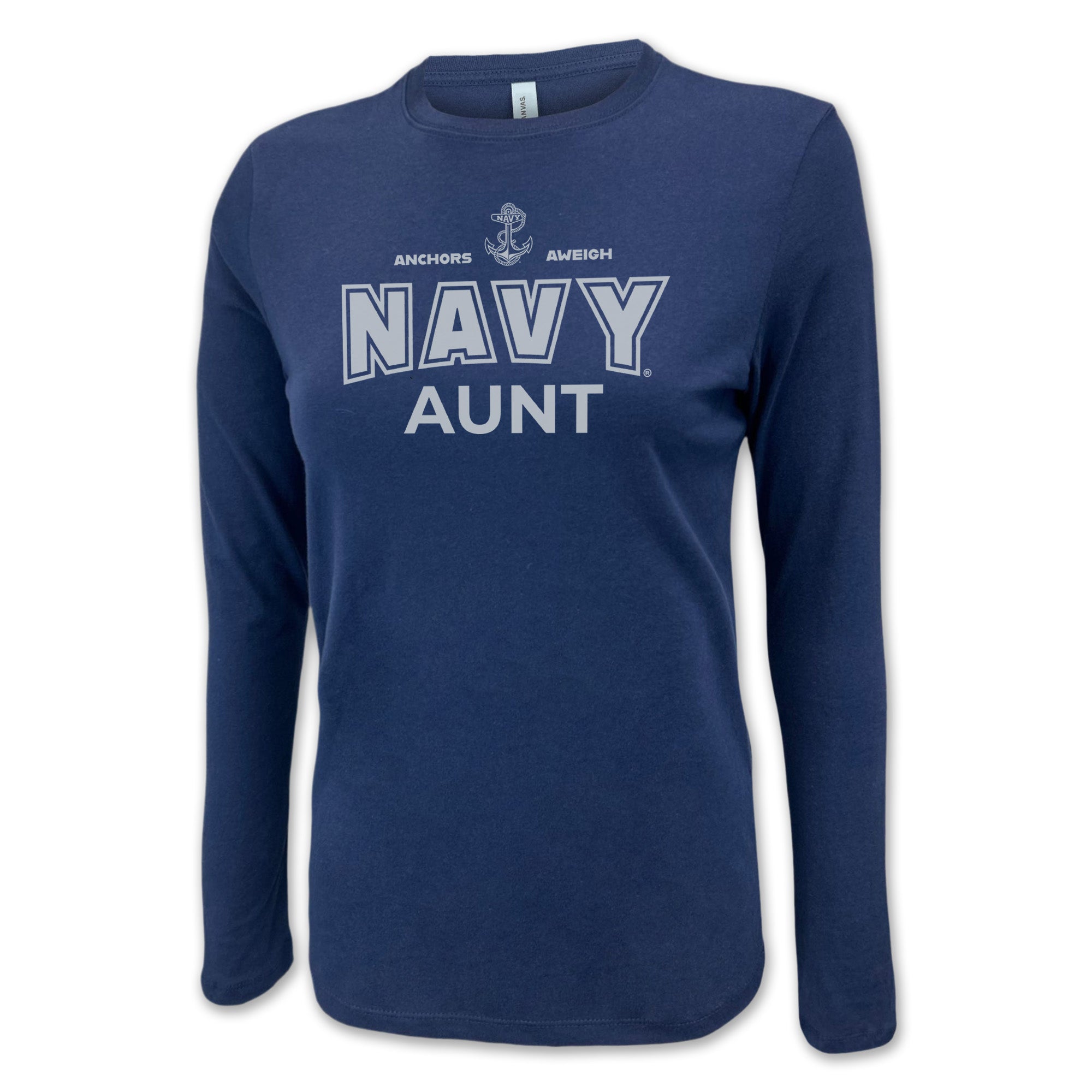 Navy Aunt Women's Long Sleeve T-Shirt (Navy)