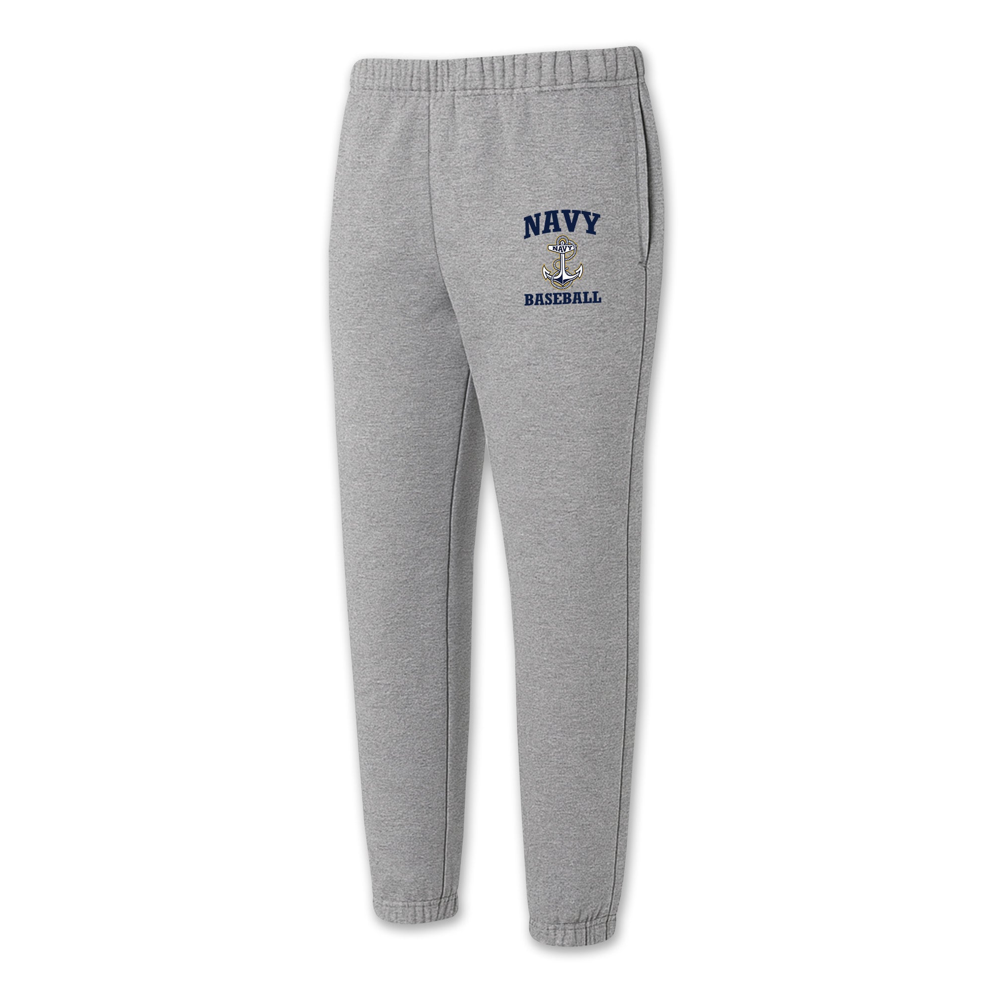 Navy Anchor Baseball Sweatpants