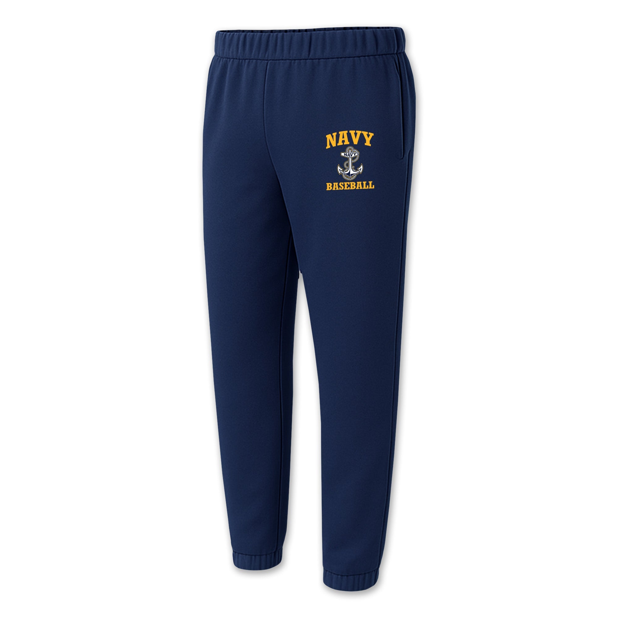 Navy Anchor Baseball Sweatpants