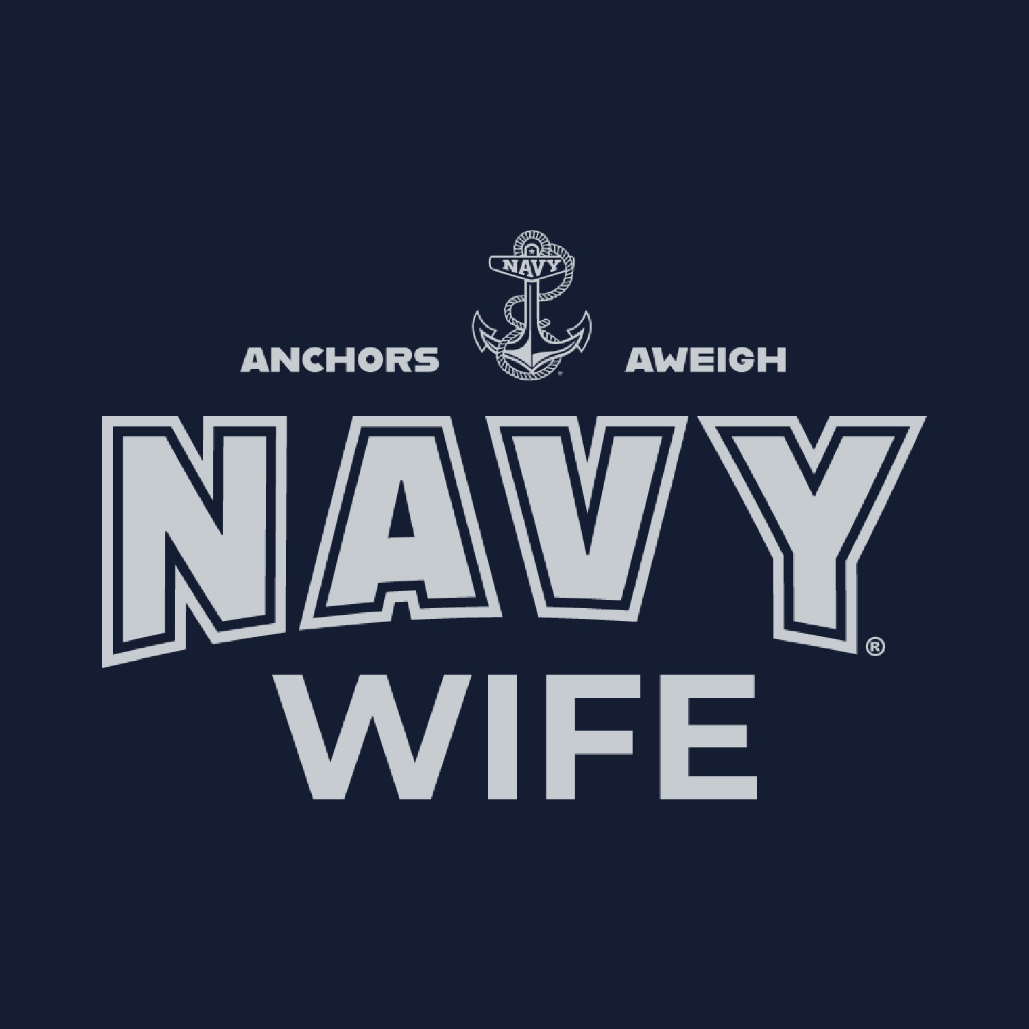 Navy Wife Crewneck (Navy)