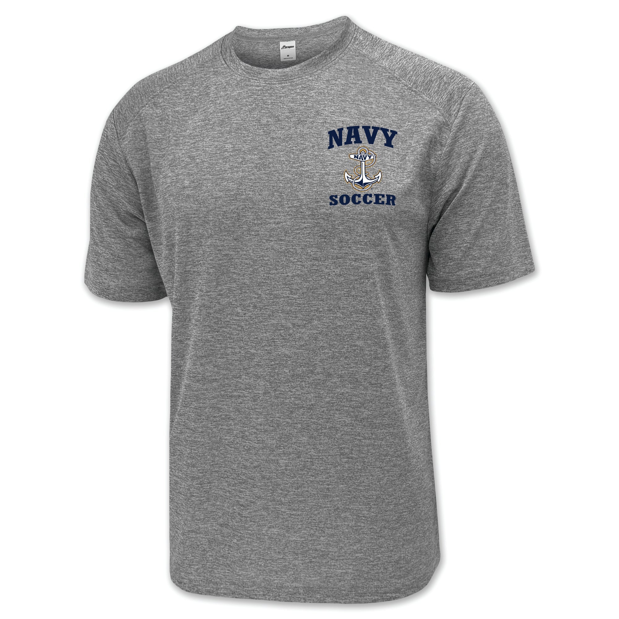 Navy Anchor Soccer Performance T-Shirt (Grey)