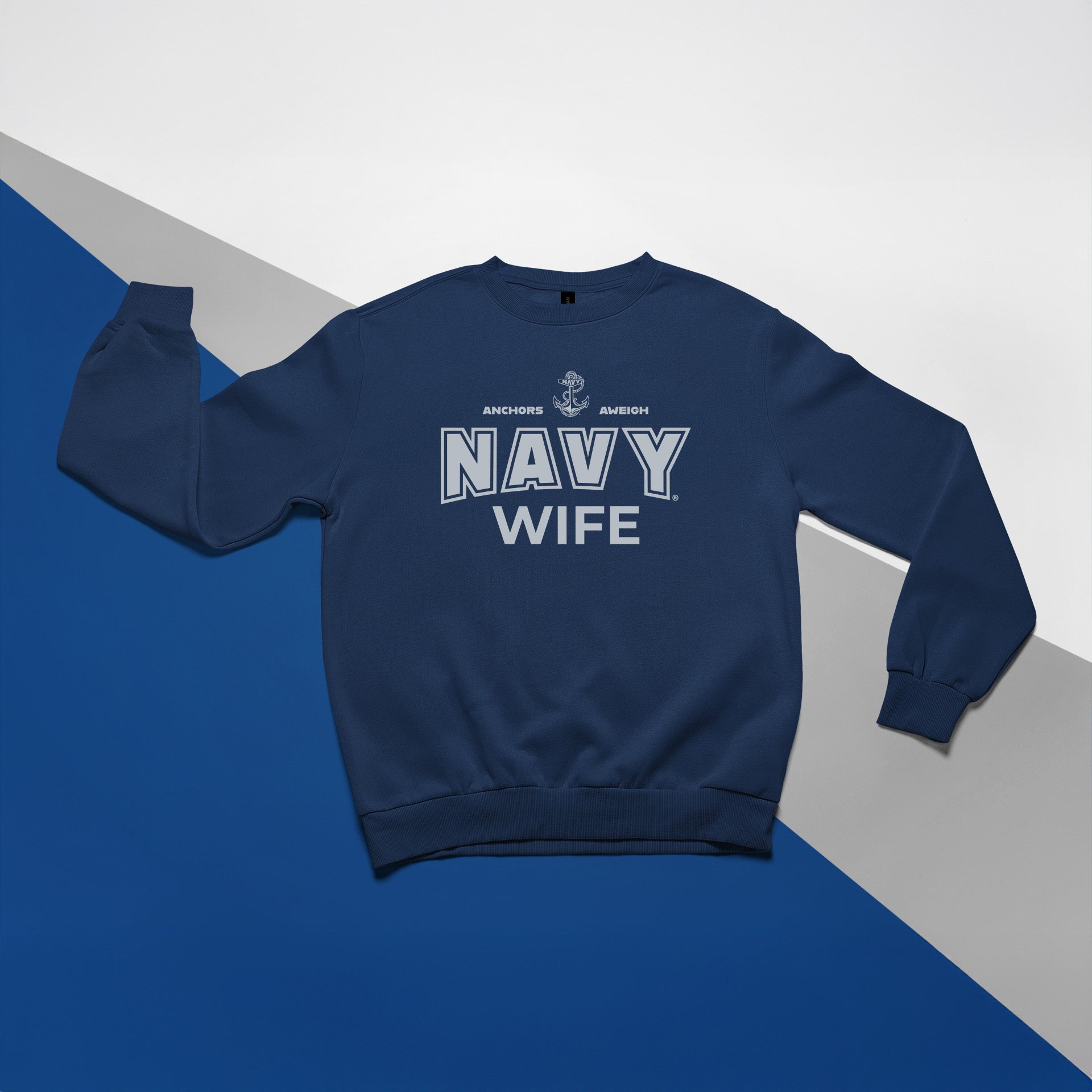 Navy Wife Crewneck (Navy)