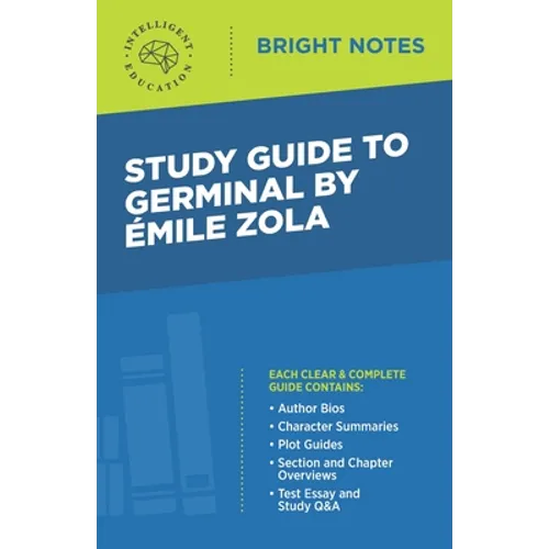 Study Guide to Germinal by Emile Zola - Paperback