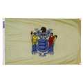 New Jersey Flag with Grommets Along the Edges for Wall Hanging
