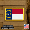 North Carolina State Flag Patch | Made in USA | VELCRO® Brand Hook Backing