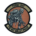 Turns Out I'm Not Bulletproof - Zombie - In Dangerous Professions -  3" Embroidered/Sublimated Patch