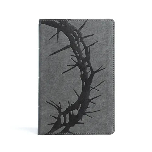 CSB Large Print Personal Size Reference Bible, Charcoal Leathertouch - Imitation Leather