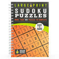 Large Print Sudoku Puzzles Orange - Spiral
