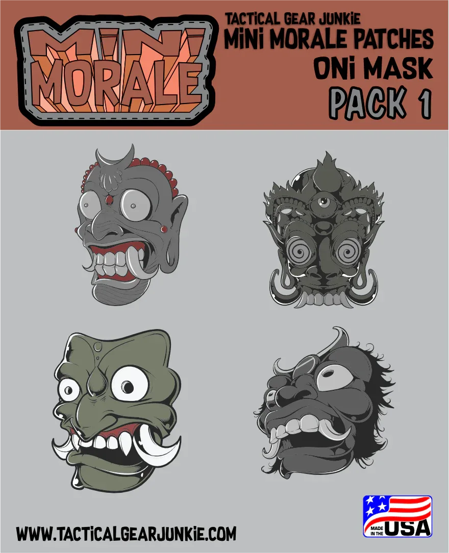 Mini Morale - Oni Mask Patch Pack 1