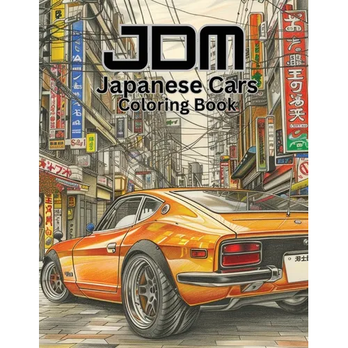 JDM Cars Coloring Book - Paperback