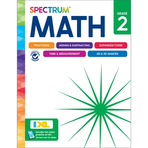 Spectrum Math Workbook, Grade 2 - Paperback