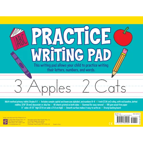Practice Writing Pad (80 Sheets) - Novelty