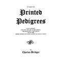 Index to Printed Pedigrees
