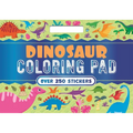 Dinosaur Coloring Pad: With Over 250 Amazing Stickers! - Paperback