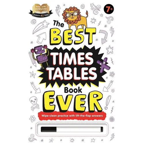 The Best Times Tables Book Ever: Wipe-Clean Workbook - Hardcover