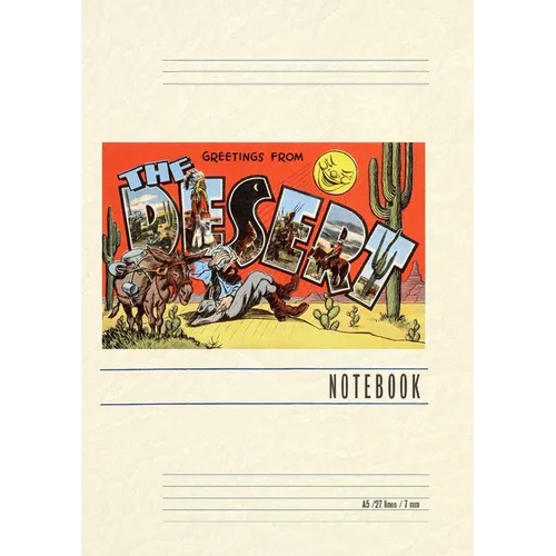 Vintage Lined Notebook Greetings from the Desert