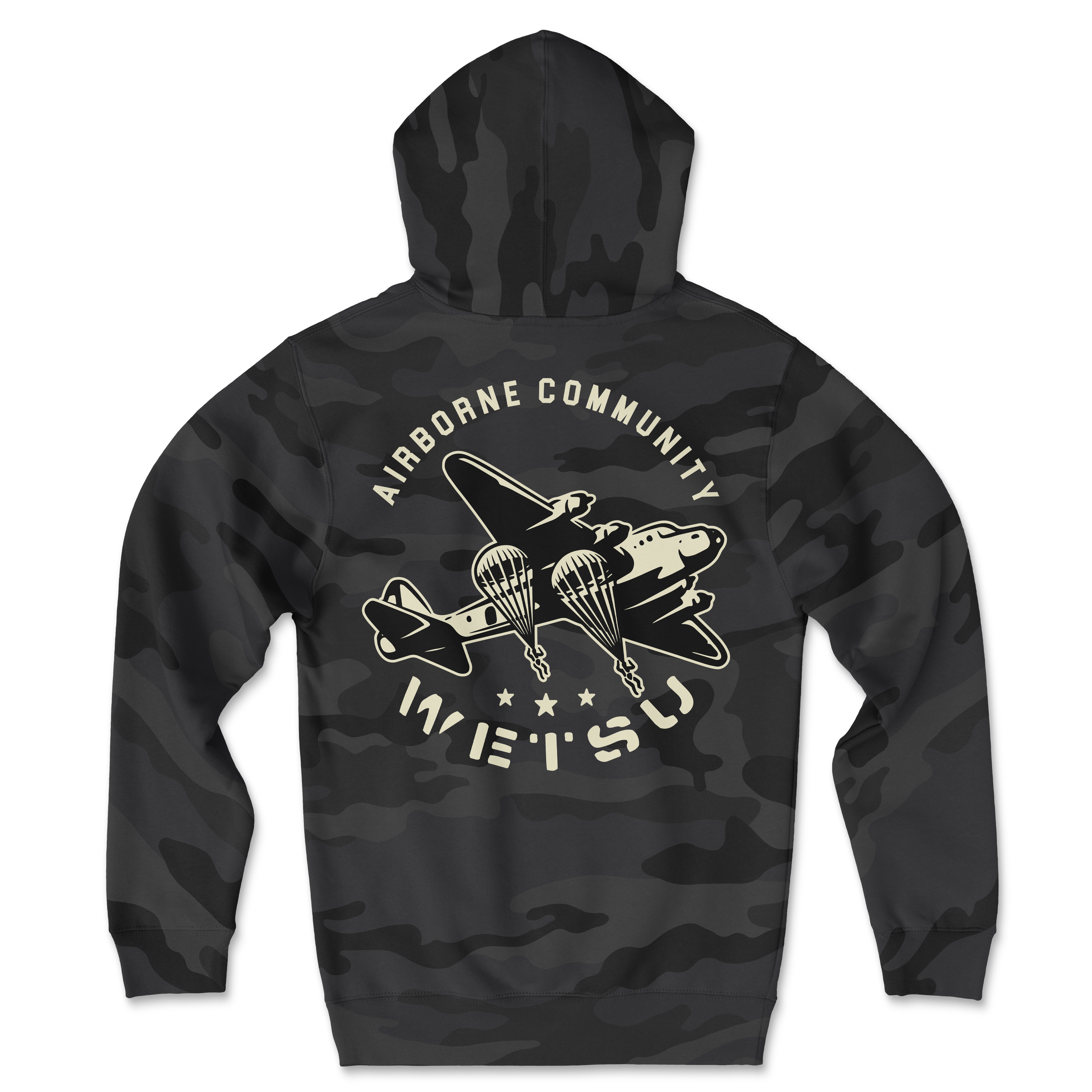Old School Jumps Camo Hoodie