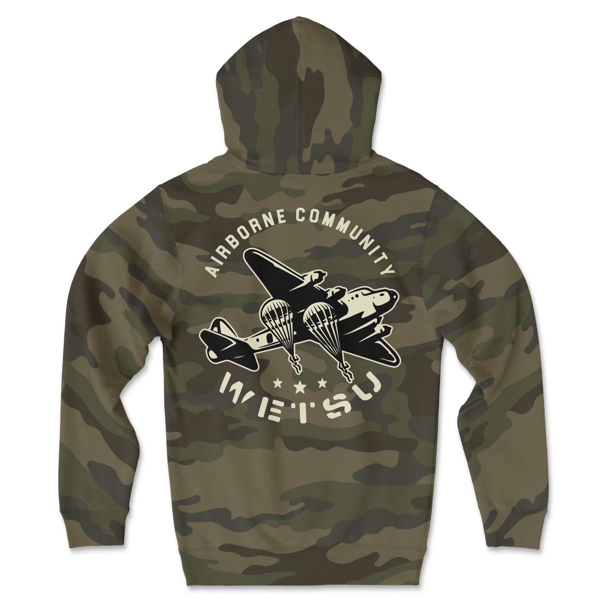 Old School Jumps Camo Hoodie