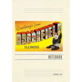 Vintage Lined Notebook Greetings from Brookfield, Illinois