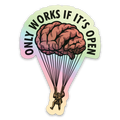 Open Minds Holographic Sticker